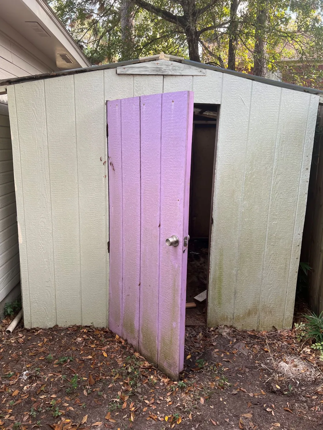 Old shed demolition and removal in The Woodlands